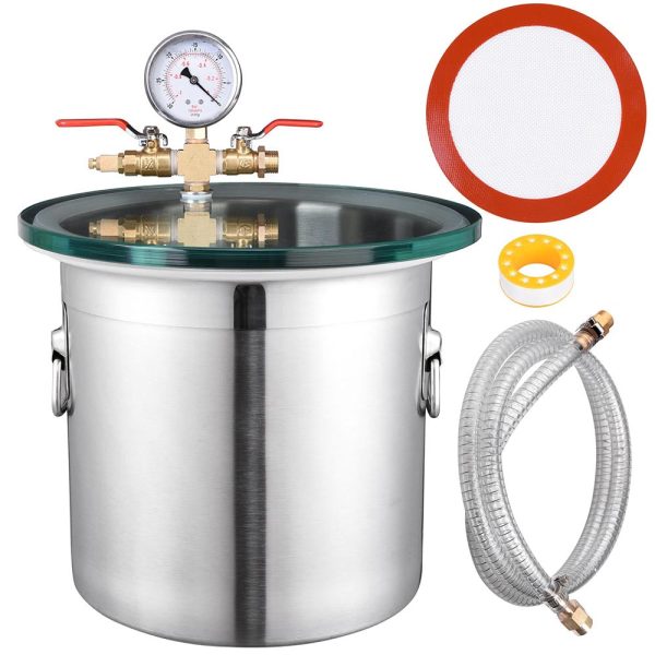 TheLAShop 3 Gallon Degassing Stainless Steel Vacuum Chamber Cheap