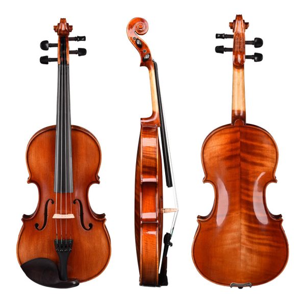 TheLAShop BV250 4 4 Full Size Maple Wood Advanced Violin & Case on Sale - Image 3
