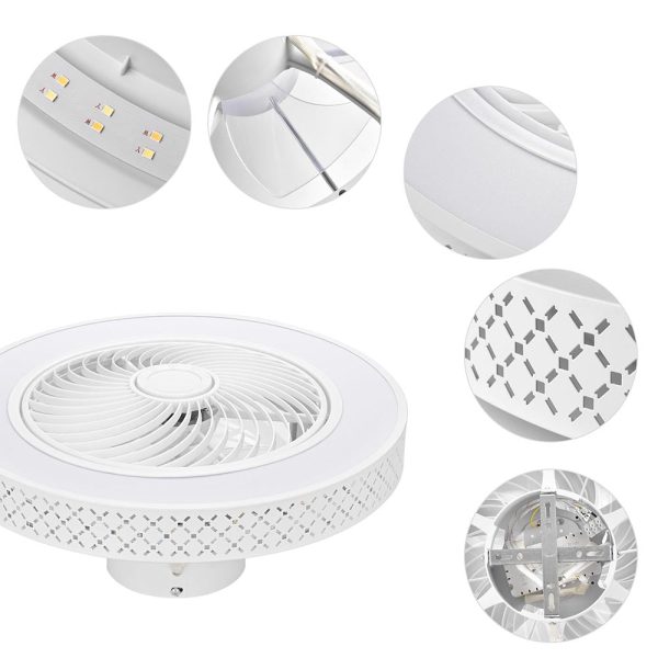 TheLAShop 20  Ceiling Fan with Light 5-Blade APP & Remote Control Online Sale - Image 2