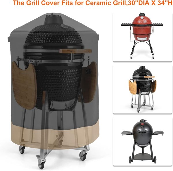 Kamado Grill Cover for Large Big Green Egg, Kamado Joe Classic and Stand-Alone, Large Grill Dome, Louisiana K22, Coyote The Asado Cooker and other Sale - Image 3
