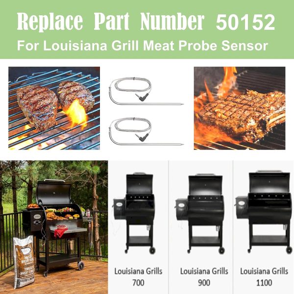 2Pcs Meat Probe Thermometer for Flame Boss 100, 200 and 300 Series Wood Pellet Grill and Smokers For Cheap - Image 3