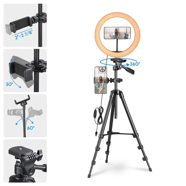 TheLAShop 12in Dimmable Ring Light & Tripod Stand & Camera Phone Mount Online Hot Sale - Image 2