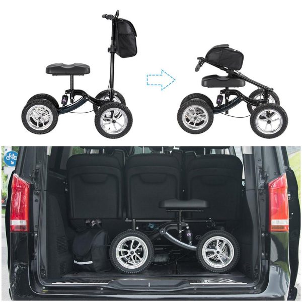 TheLAShop All Terrain Knee Walker Scooter Suspension Brake Basket Online now - Image 2