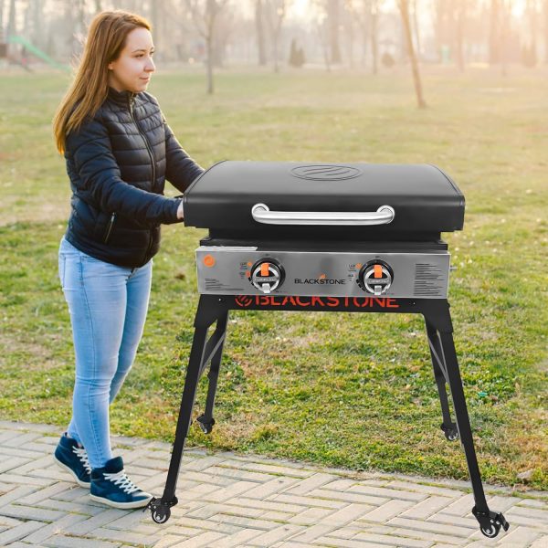 2  Caster Wheels for Blackstone 17  & 22  Griddle Stand, 360 Degree Griddle Wheels with Brake (4 Pack Wheels and Balancers) Sale - Image 5
