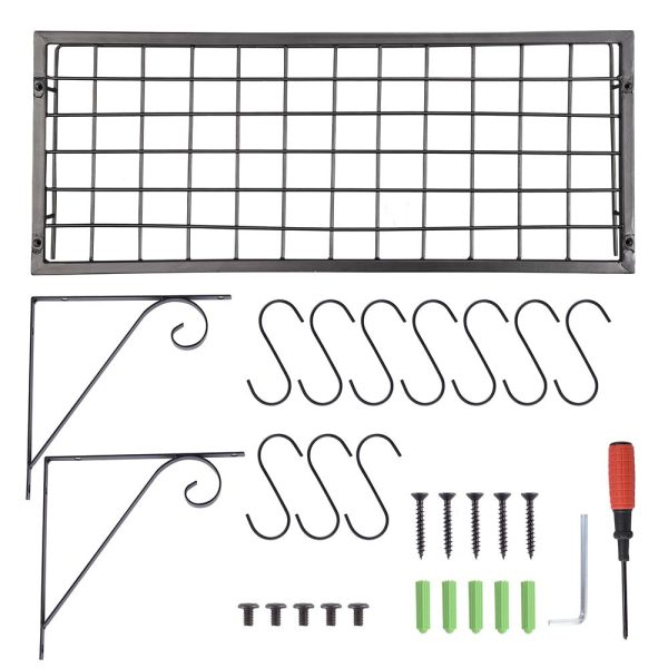 TheLAShop Wall Pots and Pans Rack Hanger w  10 Hooks on Sale - Image 4