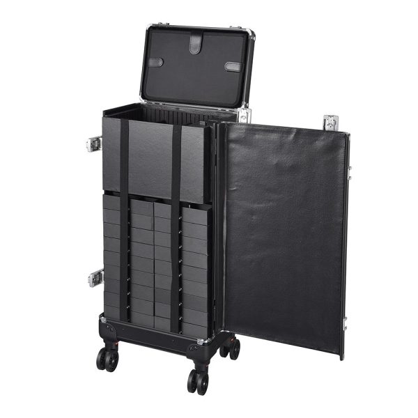 TheLAShop Jewelry Rolling Case with 20 Trays TSA Locks Vendor Display Case Sale - Image 5