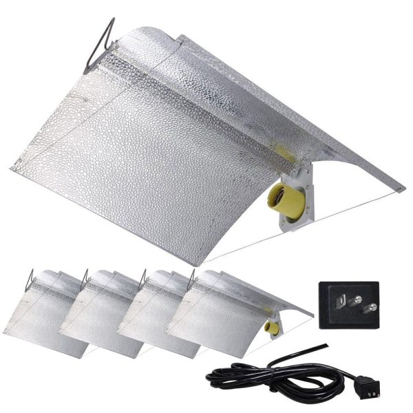TheLAShop Set(5) 27 x18  XL Adjustable Wing Grow Lights Reflector Hoods Discount