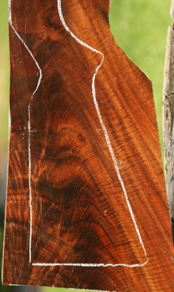 Exhibition Feathered Crotchwood Claro Walnut Gun Blank Online - Image 3