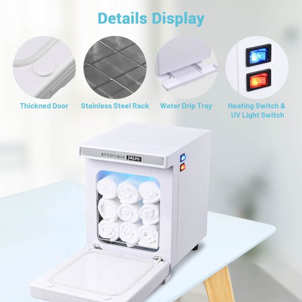 TheLAShop 5L 2in1 UV Heated Towel Warmer Cabinet Spa Sterilizer Cheap - Image 4