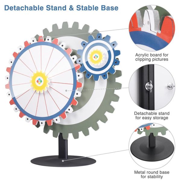 WinSpin Gears Prize Wheel Spinner Tabletop, 24  Online Hot Sale - Image 4