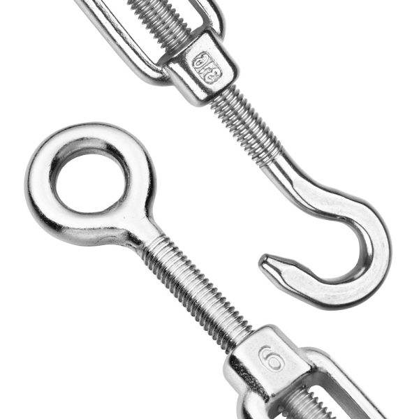 TheLAShop M6 Hook & Eye Turnbuckle 6pcs Duty Wire Rope Tension For Cheap - Image 3