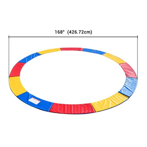 TheLAShop 14 ft Trampoline Pad Replacement Spring Cover Rainbow Discount - Image 2