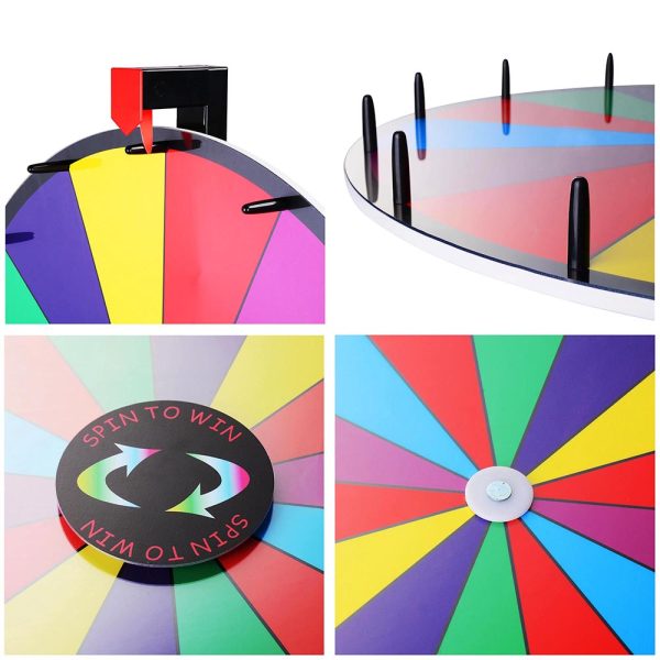 WinSpin 24  Tabletop Dry Erase Spinning Prize Wheel Online now - Image 5