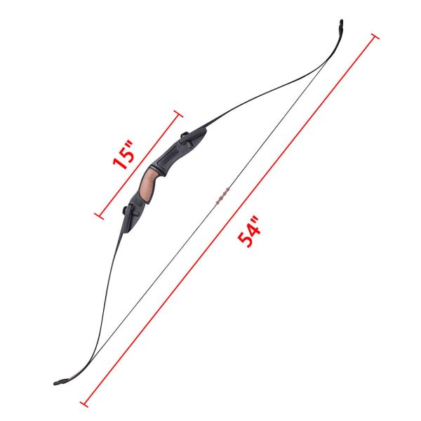 TheLAShop 54  28lbs Recurve Archery Bow Takedown Right & Left Hand Online now - Image 2