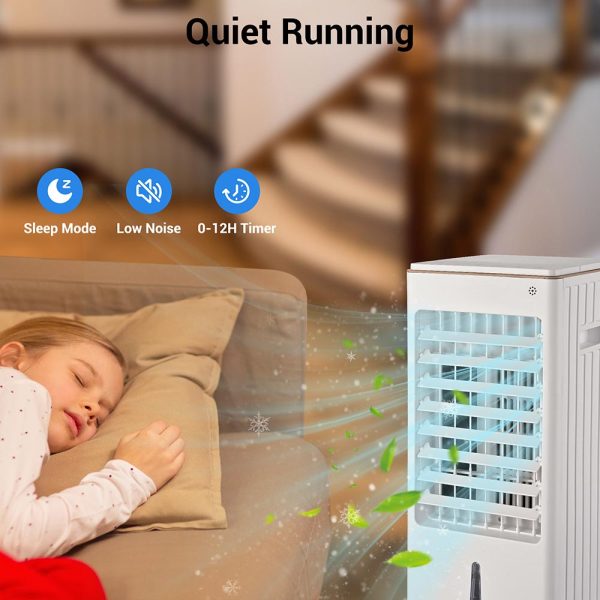 TheLAShop 65W Portable Evaporative Air Cooler Remote Control 6L Tank Online Hot Sale - Image 4