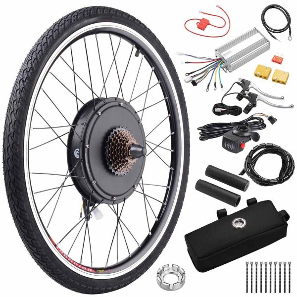 TheLAShop eBike Kit Bicycle Motor Conversion Kit Rear Hub 1500W 48V 26in For Discount
