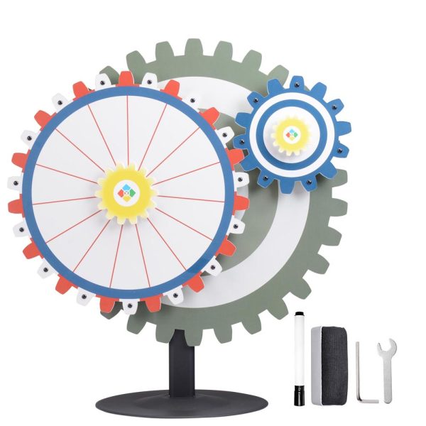 WinSpin Gears Prize Wheel Spinner Tabletop, 24  Online Hot Sale