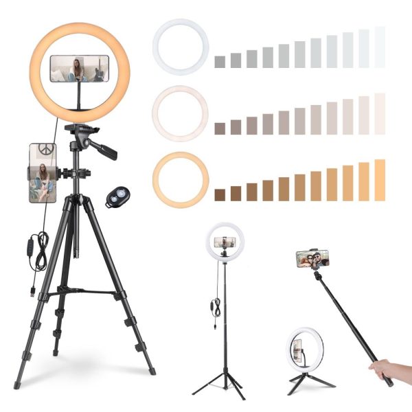 TheLAShop 12in Dimmable Ring Light & Tripod Stand & Camera Phone Mount Online Hot Sale