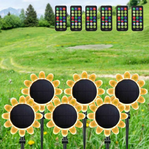 TheLAShop 6x Solar Light Outdoor Color Changing Landscape Path Light Hot on Sale