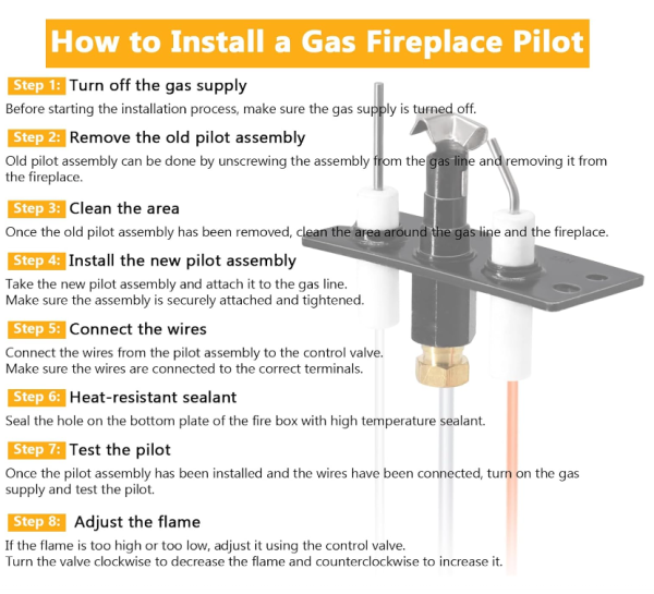 4021-422 IPI Pilot Assembly Natural Gas for Heat-N-Glo, Heatilator, Quadra-Fire Fireplaces, (NG) Pilot Assembly for ND3933I, ND4236I, SL-550TRS For Cheap - Image 4