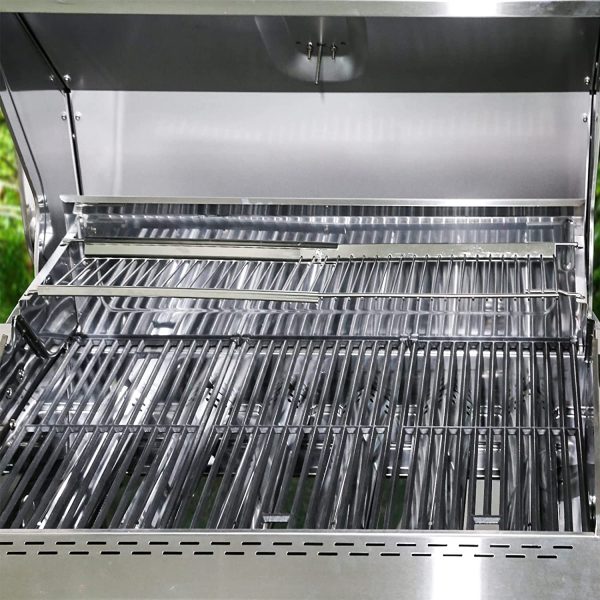 Universal Warming Rack for Blue Ember BBQ Gas Grills, Adjust 19.7 - 32.3   x 6.4  , Grill Rack Parts Online - Image 3