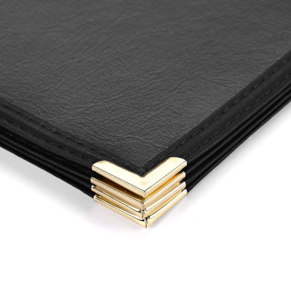 TheLAShop 10ct pk PU Leather Menu Cover + PVC Holders 6-View 8-1 2x11 For Cheap - Image 2