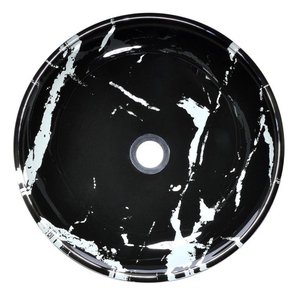 Aquaterior Black Vessel Sink Tempered Glass 16.5  on Sale - Image 5
