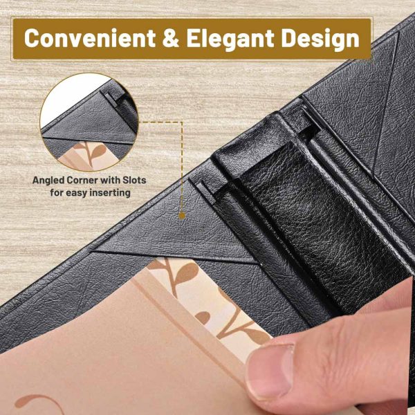 TheLAShop 8-1 2 x14  PU Leather Menu Cover Holders 6-View 5ct pk For Sale - Image 5
