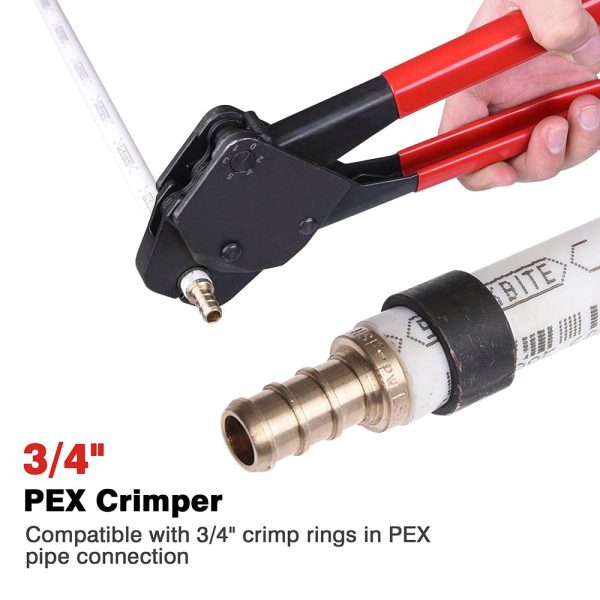 TheLAShop 3 4  PEX Crimper Crimping Tool w  Gauge Color Optional Sale - Image 3