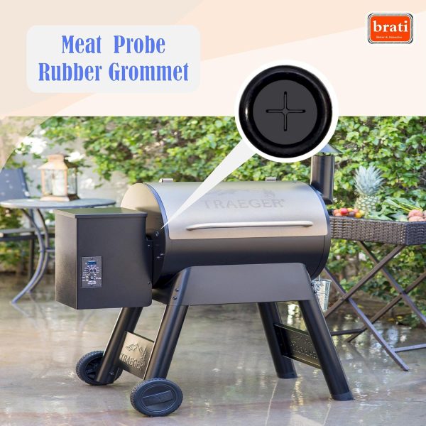 Rubber Meat Probe Grommet Replacement for Traeger Z Grills Wood Pellet Grills, 6-Pack Online - Image 2