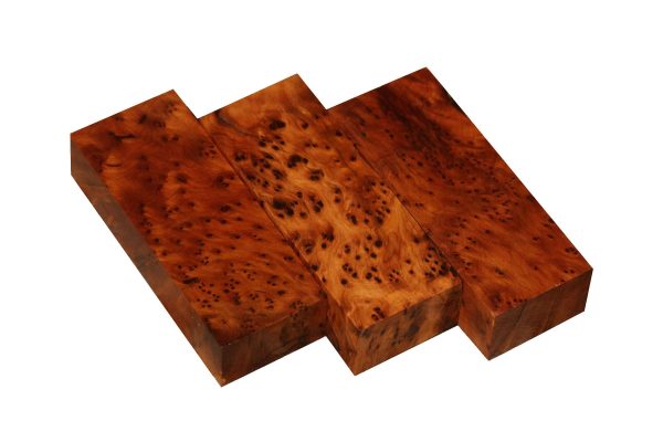 Thuya Burl Knife Blank, Exhibition (5  x 2  x 1 ) Sale