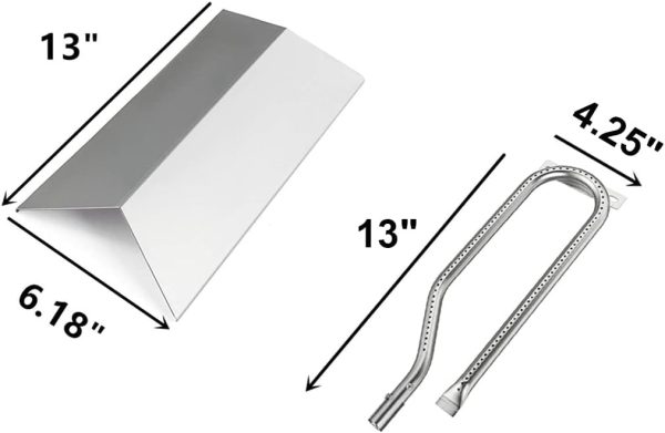 Heat Plates and Grill Burner Tube Kit for Cuisinart CGG-306 Tabletop Gas Grill on Sale - Image 2