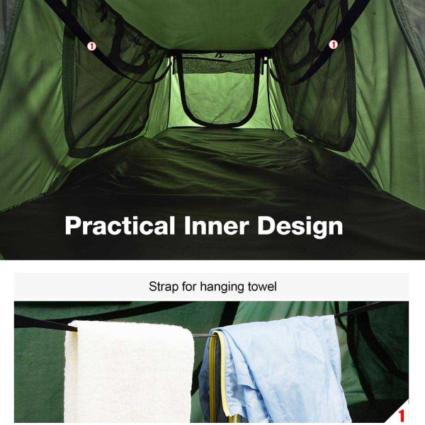 TheLAShop One Person Camping Cot Tent Waterproof RainFly Online Sale - Image 4