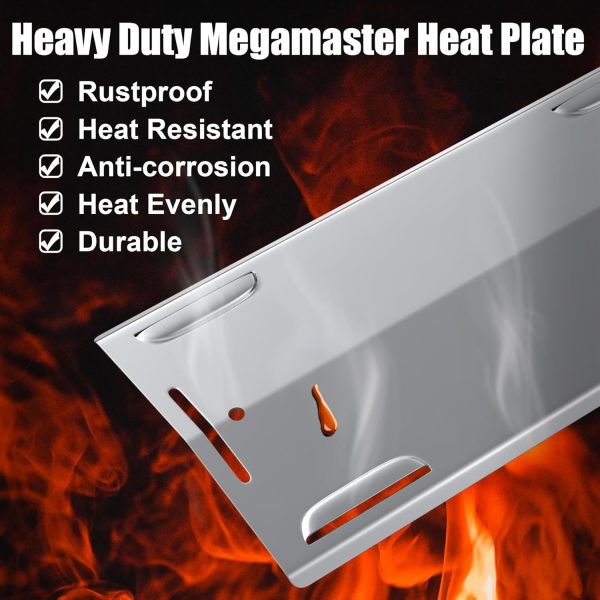 Heat Plate for Megamaster 1 Burner 820-0065C Portable Gas Grill, Stainless Steel Flame Tamer Heat Tent, 1 Pack Online now - Image 4