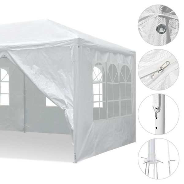 TheLAShop 10 x 20 6 Sidewalls Wedding Party Tent with Screen Online Sale - Image 5
