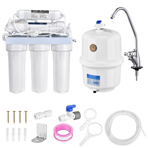 TheLAShop 5 Stage 50 GPD Reverse Osmosis Water Filtration System Under Sink Online Sale