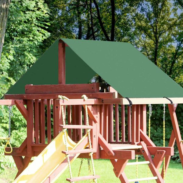 TheLAShop Swing Set Canopy Backyard Playgrounds 52 x90  Online - Image 2