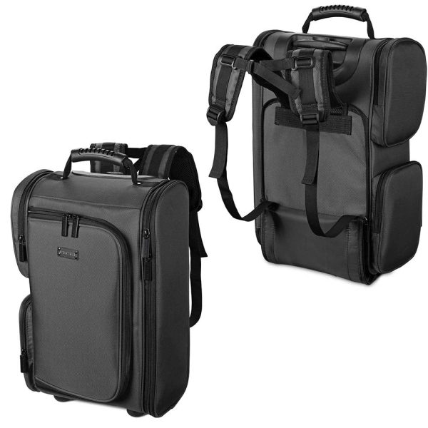 TheLAShop Rolling Backpack with Pouches Makeup Artist Case on Sale - Image 2