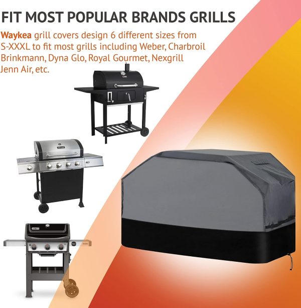 Large Grill Cover 76   W x 28.3  D x 46.1  H fits for Royal Gourmet ZH3002N, ZH3002S, CC2036F and COMBO 463724514 Grills Online now - Image 3
