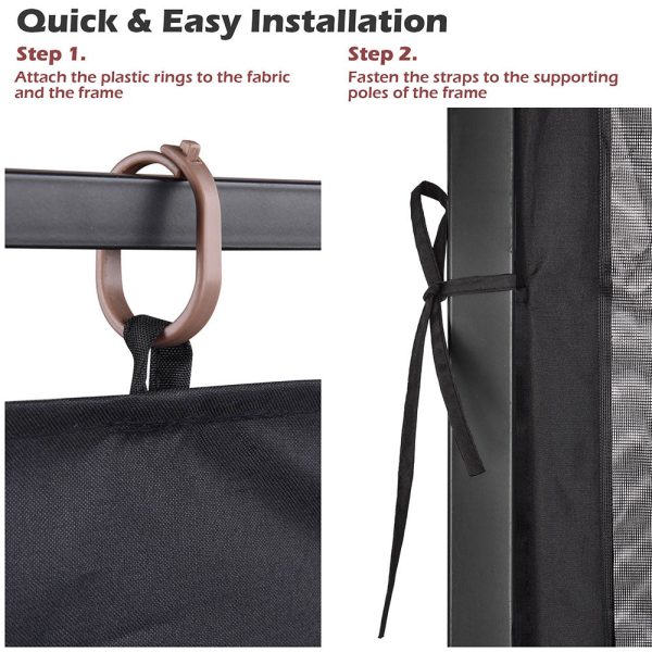 TheLAShop Gazebo Netting Replacement Mesh for 10x10 Gazebos Online - Image 5
