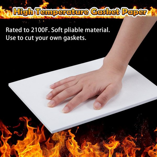 8 Pcs 7  x 10  x 1 4  High Temperature Paper Exhaust Gasket Sheet for Wood, Pellet Stove Boiler Furnaces Kiln Forge Microwave Insulation Fireplace DIY For Cheap - Image 4