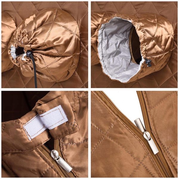 TheLAShop Folding Portable Sauna Tent Personal Steam SPA Brown 2L Online now - Image 4