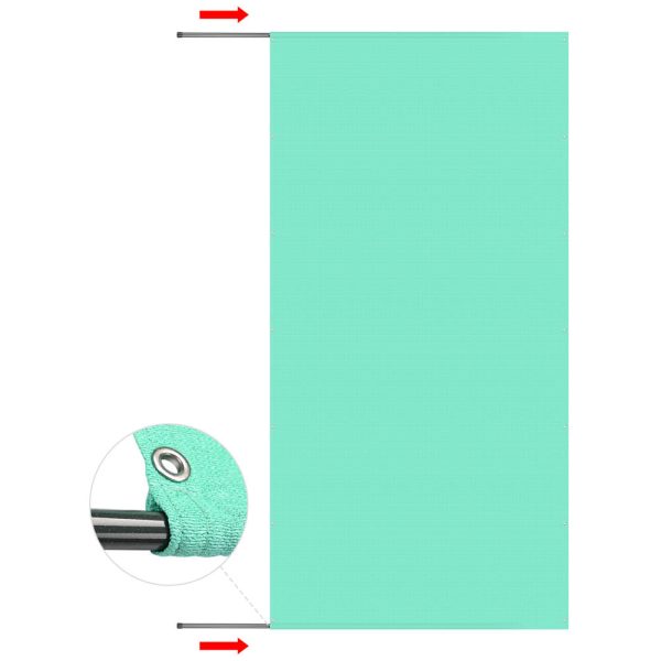 TheLAShop 16x8 ft Pergola Shade Cover with Weighted Rod Grommets For Discount - Image 3