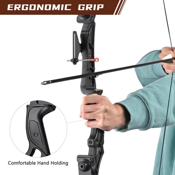 TheLAShop Recurve Bow Hunting Longbow Takedown Archery 53  30-40lbs Online Hot Sale - Image 4