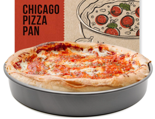Deep Dish Pizza Pan 12 Inch, Hard Anodized Aluminum Pizza Pan for Oven, Pre-Seasoned Bakeware Kitchenware, Non-Stick Round Pizza Pans (12-Inch) Online