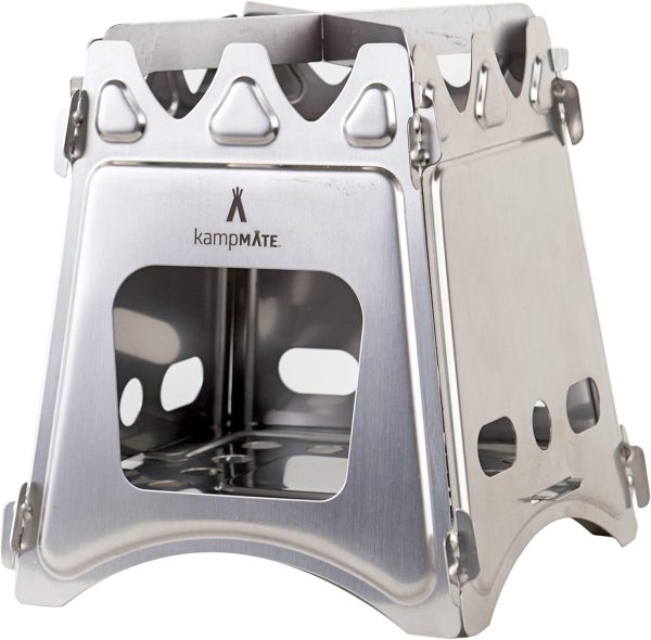 WoodFlame Ultra Lightweight Portable Wood Burning Camping Stove, Backpacking Stove with Nylon Carry Case for Survival Packs & Emergency Preparedness For Sale