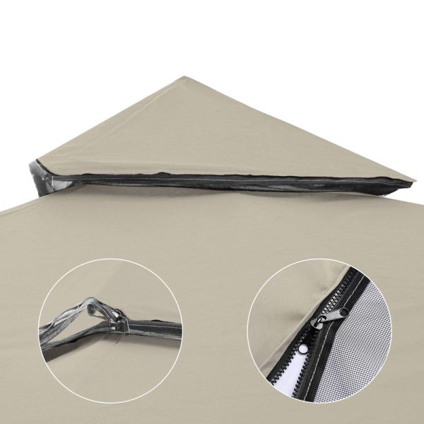 TheLAShop 10x10 ft Waterproof Gazebo Canopy Top Replacement Online now - Image 5