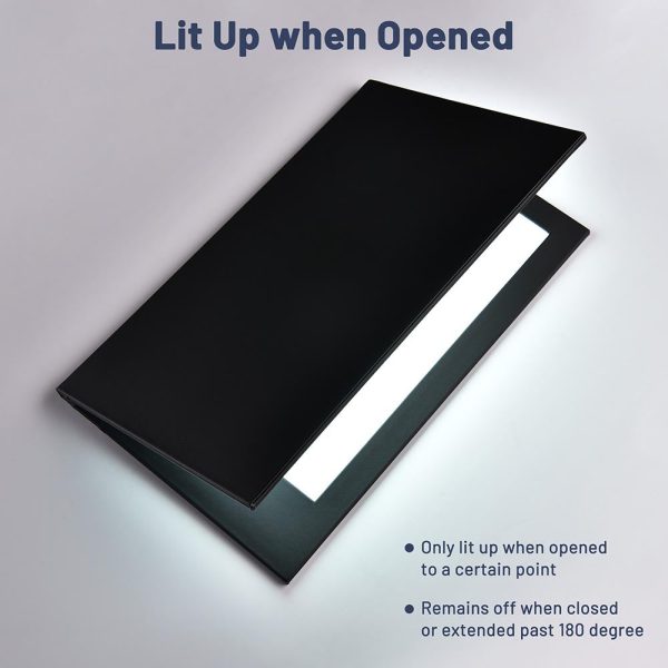 TheLAShop Light up Menu Cover Holds (2) 8-1 2  x 14  Menus 4ct pk Online Hot Sale - Image 4