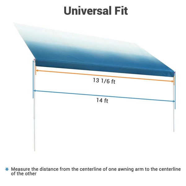 TheLAShop 14 foot Awning Fabric Replacement RV Slide Topper Hot on Sale - Image 4