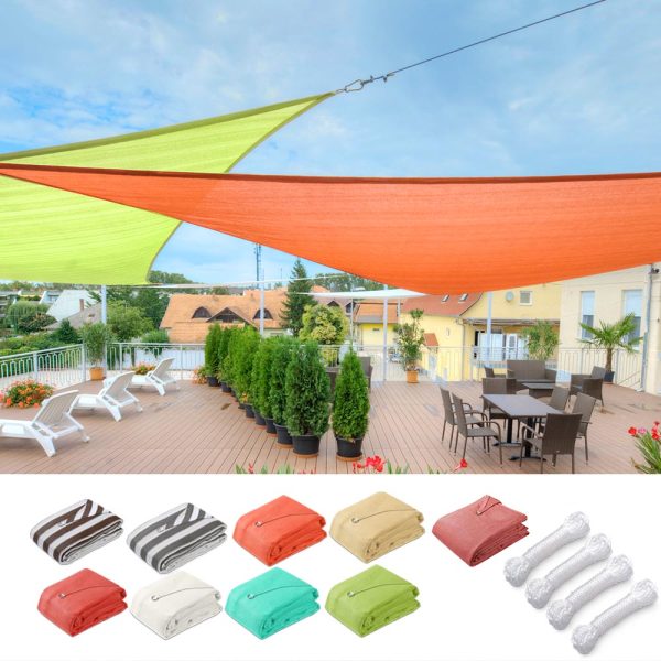 TheLAShop 20  Triangle Sun Shade Sail Patio Deck Outdoor Wind Tarp on Sale